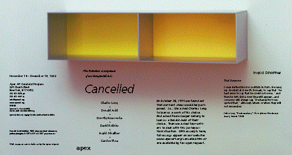 Cancelled brochure